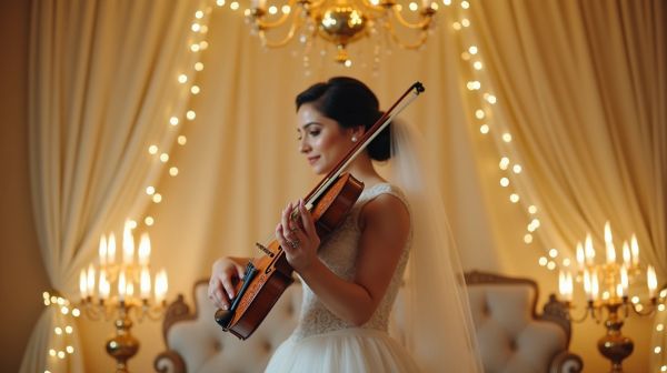 L'animation violon pour un mariage chic inoubliable